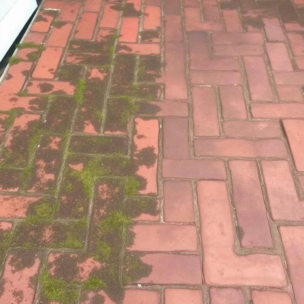 Paver footpath restoration — before