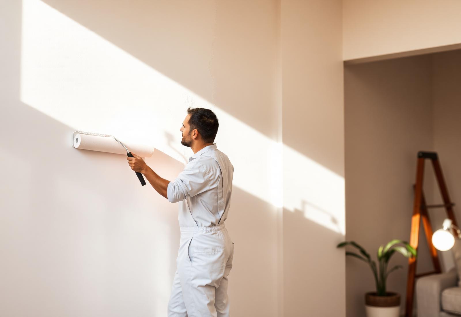Painter at work