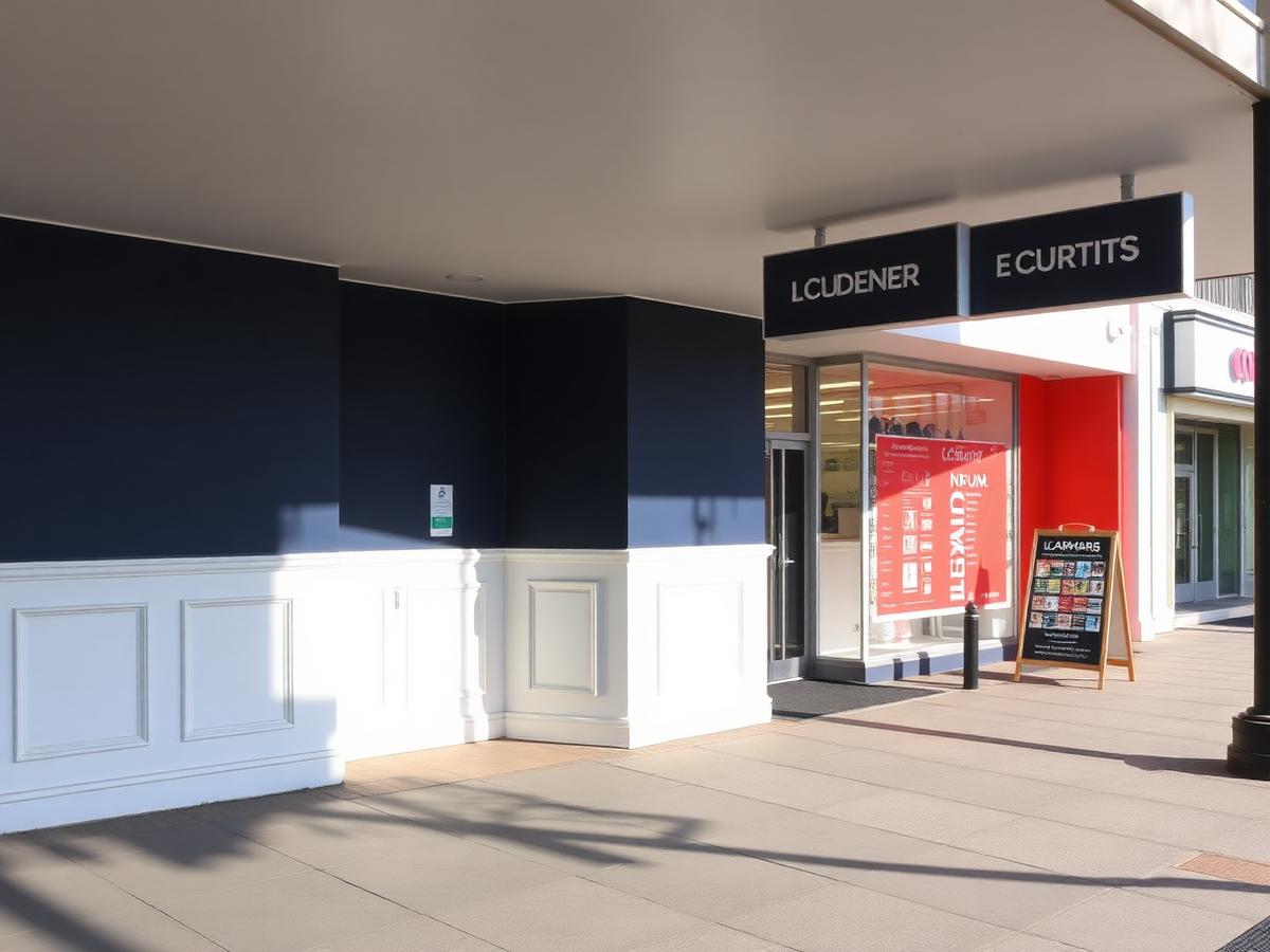 Shopfront overnight repaint — after