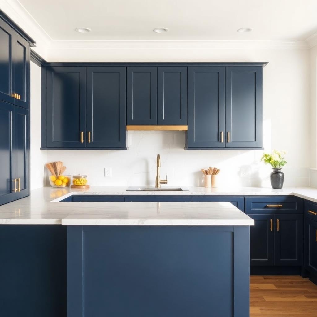 Kitchen cabinetry respray — after