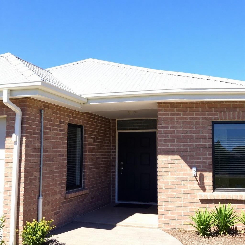 Rendered brick facade refresh — after